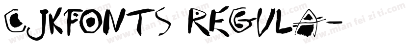 cjkFonts Regula字体转换
